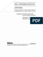 Automatic Differentiation of Algorithms - Theory, Implementation, and Application