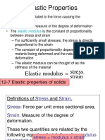 Elastic Properties