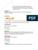 Soal Usaha Dan Energi