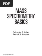 Mass Spectroscopy Basics of Christpher G. Herbert and Robert A.W. Johnstone