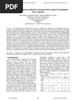 Design and Calculation Method For Dynamic Increasing Transmission Line Capacity