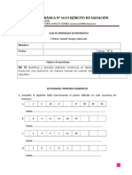 Patrones Numéricos en Tablas Cuarto 2017