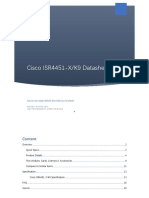 Cisco ISR4451-X/K9 Datasheet