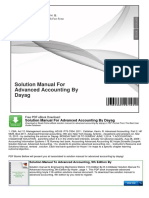 Solution Manual For Advanced Accounting by Dayag