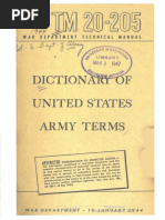 TM20-205 Dictinary of Army Terms 1944