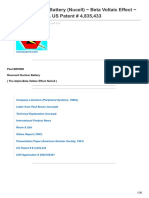 Resonant Nuclear Battery Nucell Beta Voltaic Effect Collected Papers US Patent 4835433