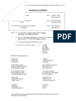 Introduction To Conditionals: Worksheet: Azar: Understanding and Using English Grammar, Charts 17-5, 20-1