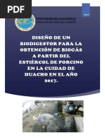 Proyecto Biogas de Estiercol de Porcino