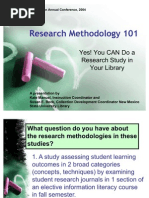 Yes! You CAN Do A Research Study in Your Library