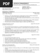 Jessica Panasewicz Resume 2017