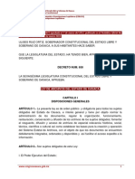 Ley de Archivos Del Estado de Oaxaca