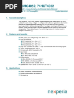 74HC4052 74HCT4052: 1. General Description