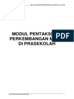 Modul Pentaksiran Perkembangan Murid Di Prasekolah PDF