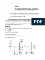 Economic Order Quantity