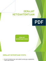 Derajat Ketidaktentuan