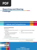 Reporting and Sharing Findings