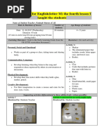 Lesson Plan 4 Letter M Connected A