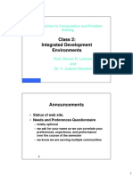 Class 2: Integrated Development Environments