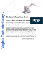 Electronic Delivery Cover Sheet: This Notice Is Posted in Compliance With Title 37 C. F. R., Chapter II, Part 201.14