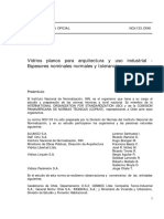 NCh0133 Of.1996 - Vidrios Planos para Arquitectura y Uso Industrial PDF