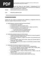 Informe Calculo Hidraulico Agua (INSTALACION DEL SISTEMA DE AGUA POTABLE Y ALCANTARILLADO)