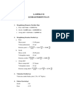 Lampiran B Lembar Perhitungan: 1. Menghitung Diameter Partikel (DP)