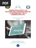 Teorías Educativas y Su Relación Con Las Tecnologías de La Información y de La Comunicación (Tic)