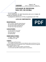 Amplificador de Antena para VHF (140 - 150MHz)