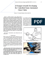 Conceptual Designs Towards Developing Mechanically Controlled Semi-Automated Grass Cutter