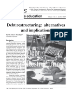 Debt Restructuring: Alternatives and Implications: On Business Education