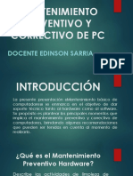 Mantenimiento Preventivo y Correctivo de PC