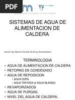 Sistema de Agua de Alimenatción de Caldera PDF