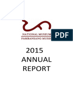 2015 National Museum of The Philippines Annual Report