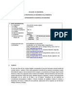 Sílabo de Física de Los Cuerpos Rígidos. Ingeniería Civil Ambiental. PLAN 2017 - Ciclo 2017 - II