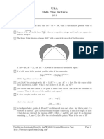 USA Math Prize For Girls 2011 218 PDF