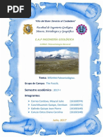 Informe de Campo Ancash - Paleontologia Word