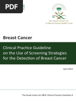 Breast Cancer - Use of Screening Strategies For The Detection of Breast Cancer