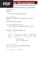 Solucionario de La Quinta Practica Calificada de Algebra Lineal