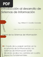 Introducción Al Desarrollo de Sistemas de Información: Ing. William R. Gordillo Gonzales