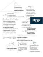 Formulário de Mecânica Dos Fluidos e de Transcal