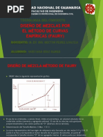 Diseño de Mezcla Método de Las Curvas Empíricas Faury