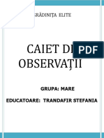 Caiet de Observatii Psihopedagogice