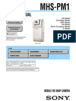 Sony MHS-PM1 Service Manual Ver 1.1 2009.06 Rev-1 (9-852-668-12)