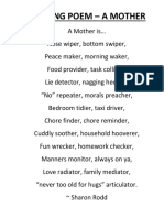 Kenning Poem - A Mother