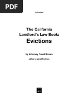 The California Landlords Eviction Law Book