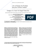 Diseño de Un Equipo de Pruebas Rápidas para Aceites Usados Design of A Used Oil Rapid Tests Kit