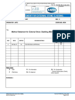 P07 F06 Method Statement For External Stone Cladding