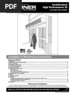 Berner Air Curtain Installation Instructions