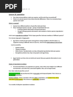 Evolution Test Revision