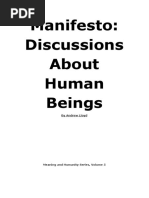 Manifesto: Discussions About Human Beings